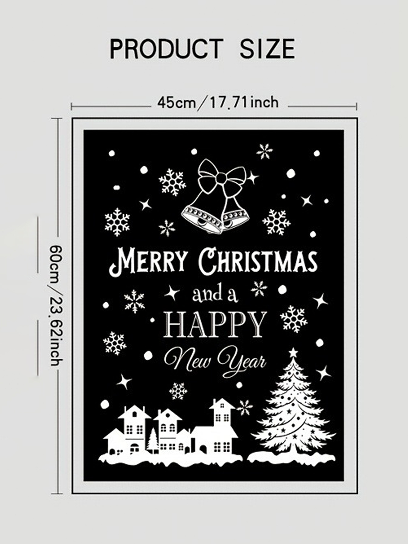 Christmas Snowflake Tree Reindeer Window Stickers